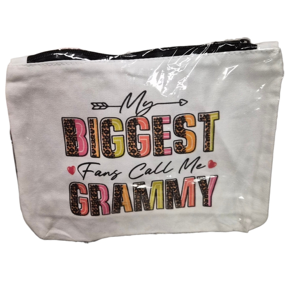 My Biggest Fans Call Me Grammy Canvas Pouch